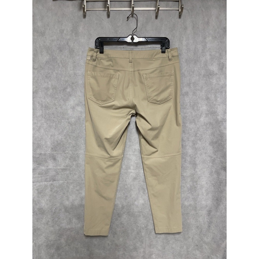 Lululemon Pants Men 32X27 Beige ABC Slim 5 Pocket Performance Warpstreme LM5AD9S - Picture 8 of 9